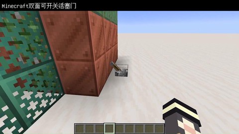 我的世界怎么做推拉门